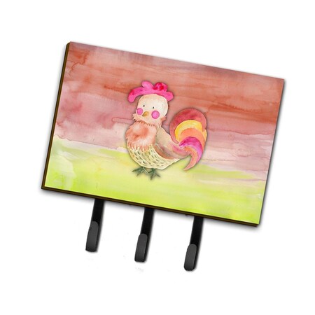 Jensendistributionservices Rooster Watercolor Leash or Key Holder MI1715112